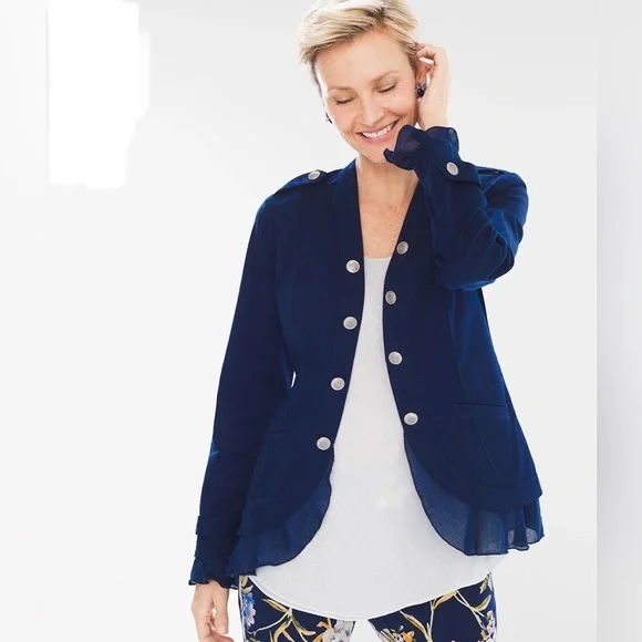Chicos military jacket on sale